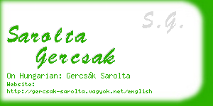 sarolta gercsak business card